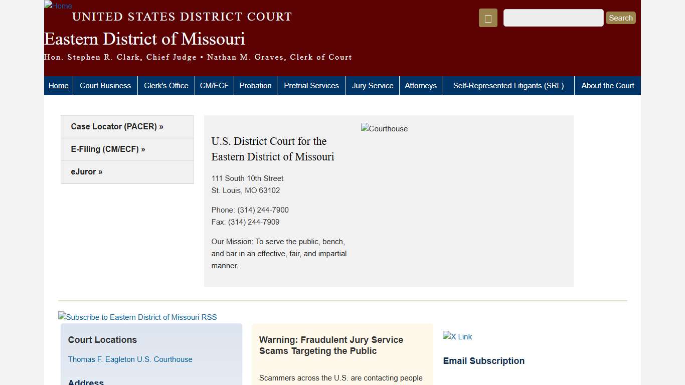 Eastern District of Missouri United States District Court